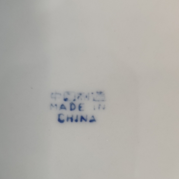 Vintage Koi Artisan Blue Fish Motif Plate Handpainted 7.5" - Picture 3 of 5